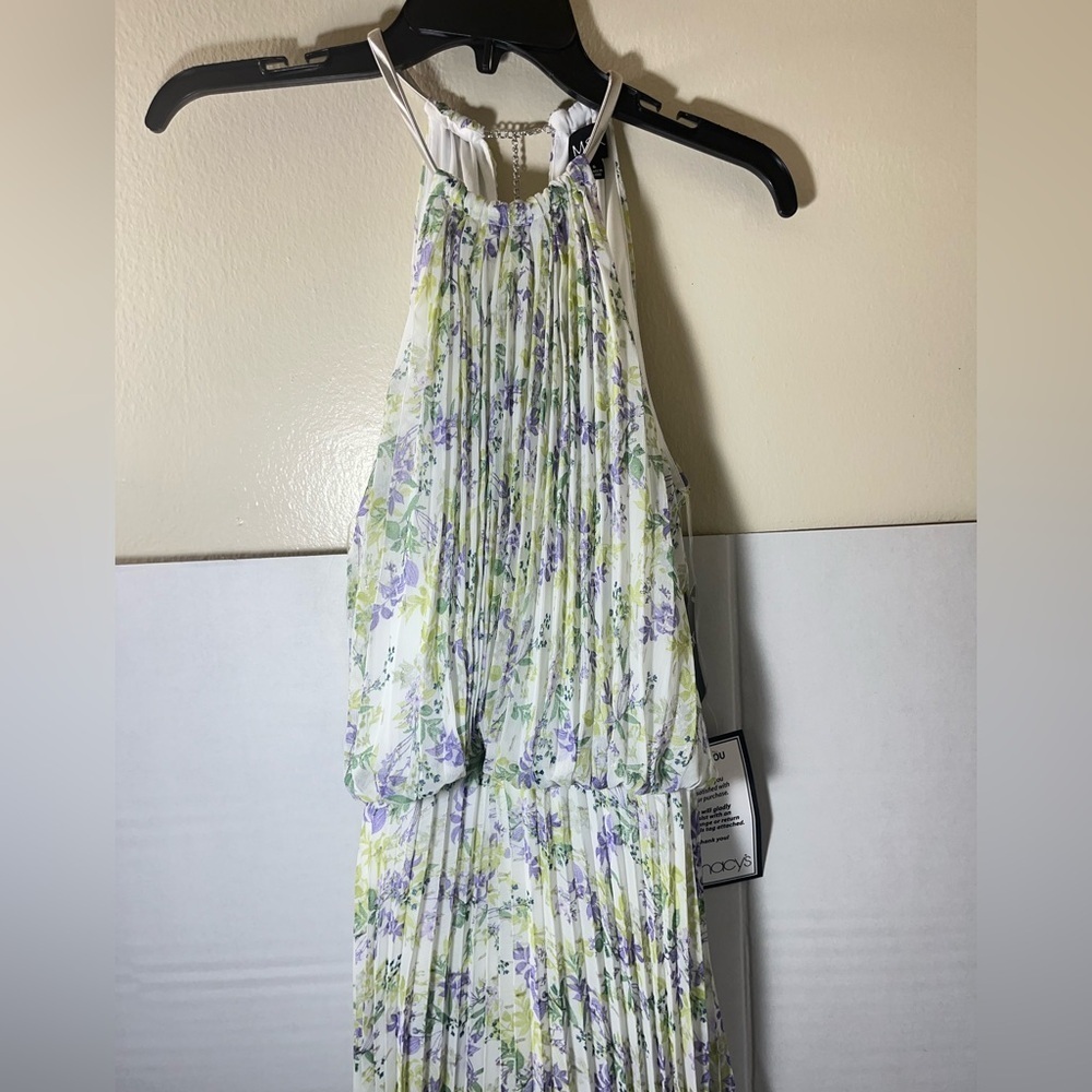 MSK
Women's Bloused-Waist Pleated Floral-Print Dress - Picture 5 of 8